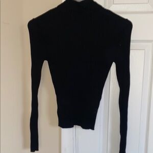 Black Ribbed Sweater